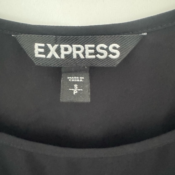 Express Black Fringe and Beaded Tank Top Size S - Picture 2 of 8